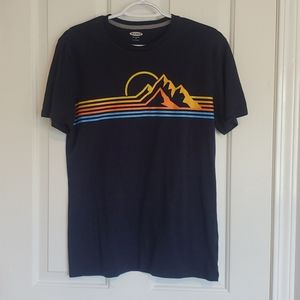 Old Navy Dark Blue Graphic T-Shirt